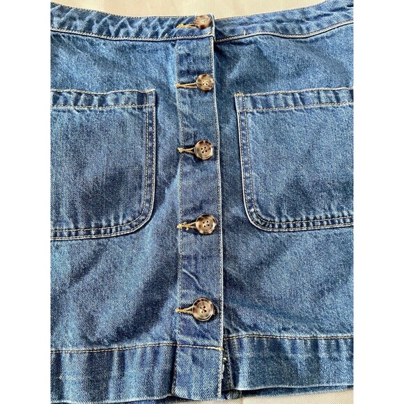 Free People Don't Get Me Wrong Denim Mini Skirt Blue Used OB906858 Size 29 - Picture 6 of 6
